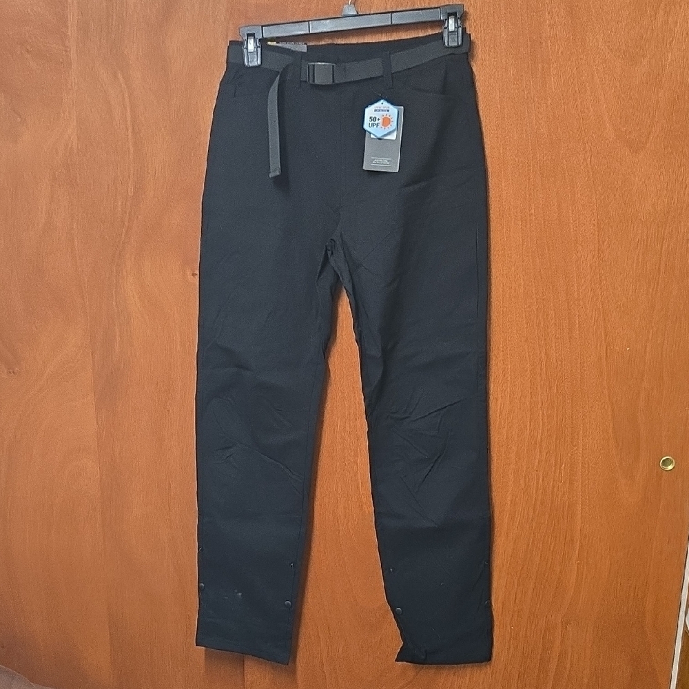 Puli Men's Black Chinos with Belt 32/32